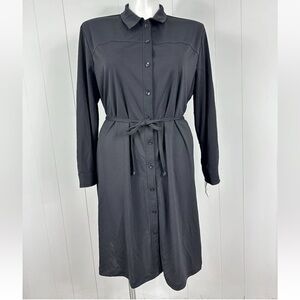 NWT Outfit JPR Sz XL Women's Vintage 90s Black 3/4 Sleeve Dress Button Front